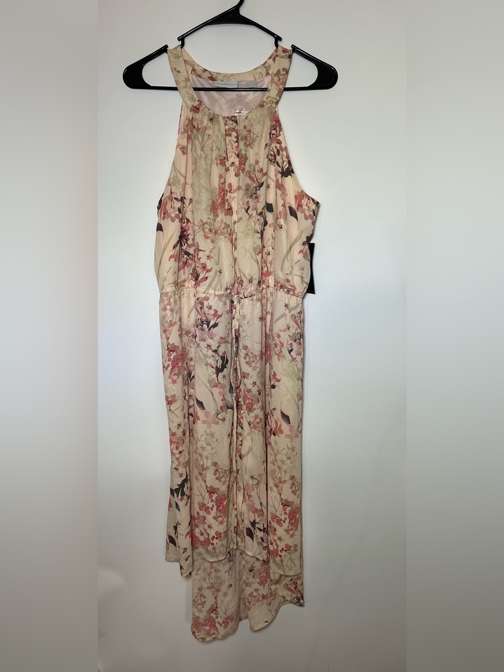 New York & Company Floral High-Low Maxi Dress Women’s Large